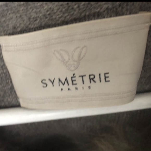 SYMETRIE YVES SALOMON ARCTIC FOX CASHMERE SWEATER COAT - Picture 8 of 14